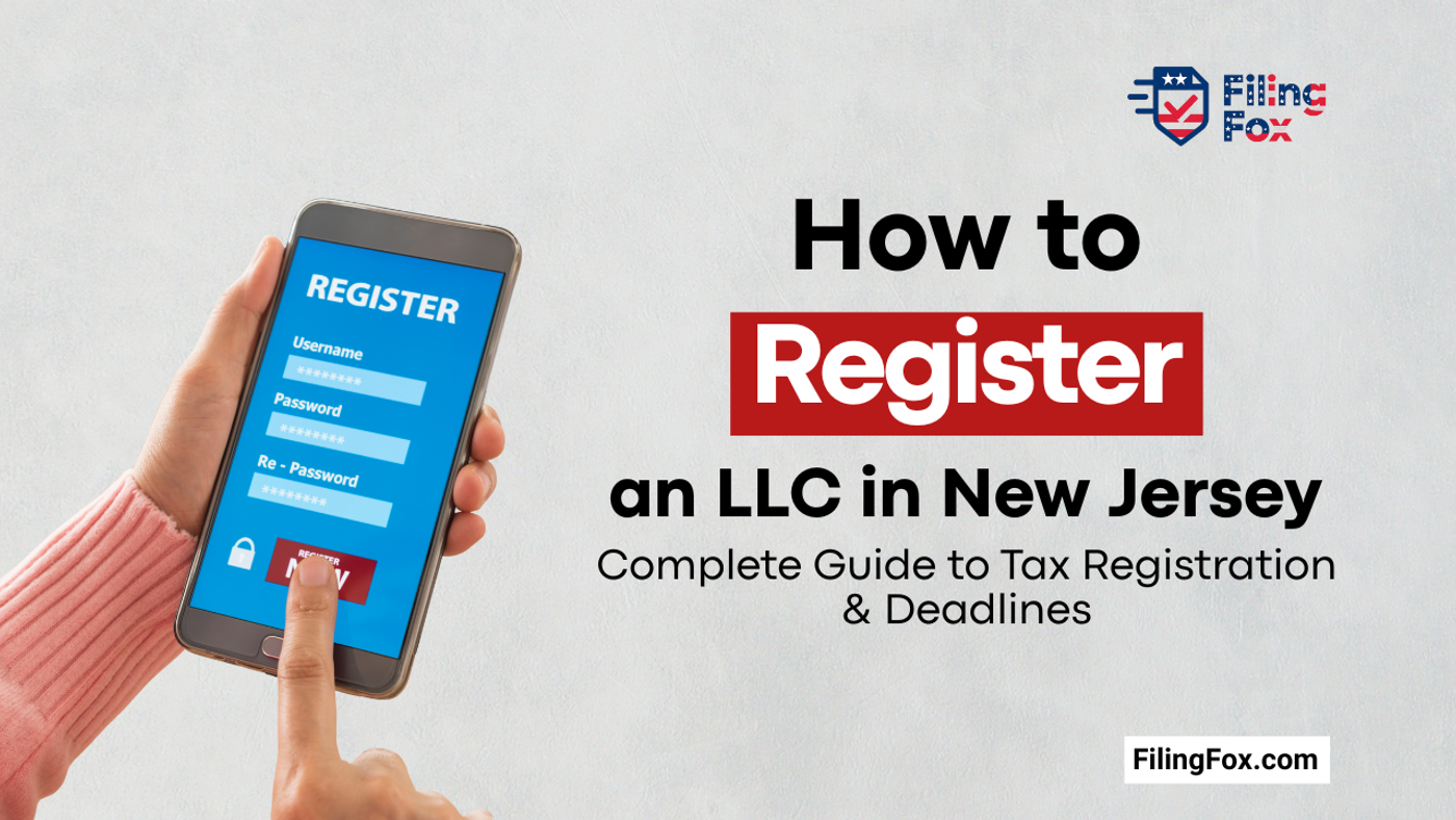 How to Register an LLC in New Jersey: Complete Guide to Tax Registration & Deadlines