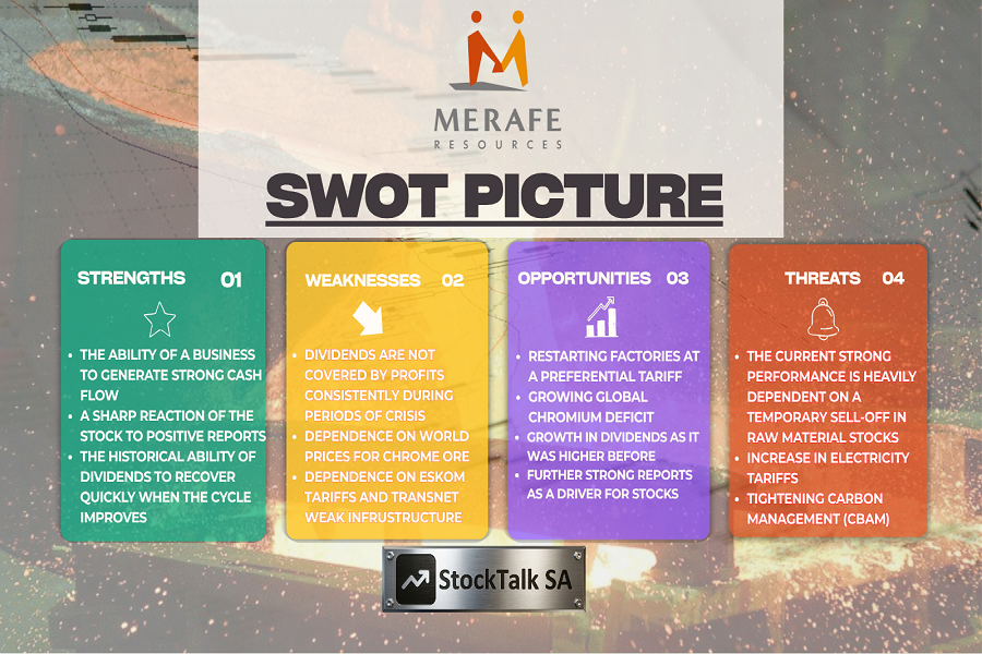 SWOT-analysis of investments in Merafe Resources