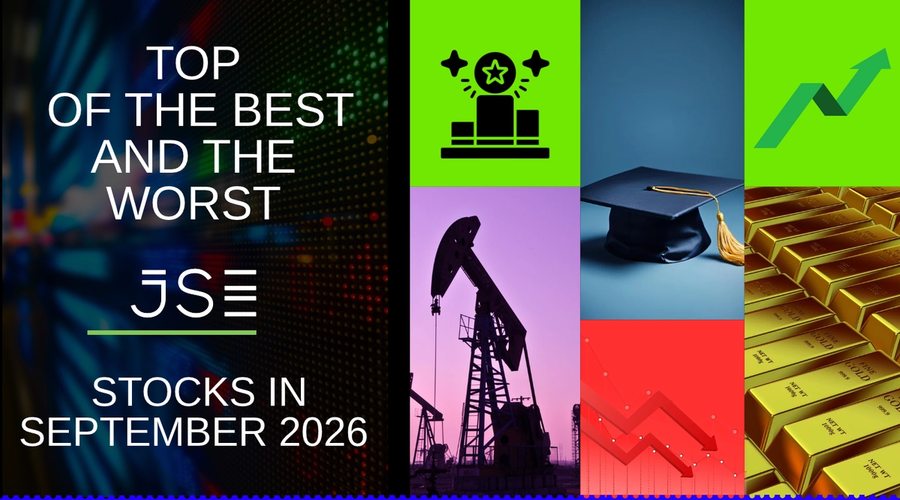 TOP of the best and the worst stocks on the JSE in September 2026