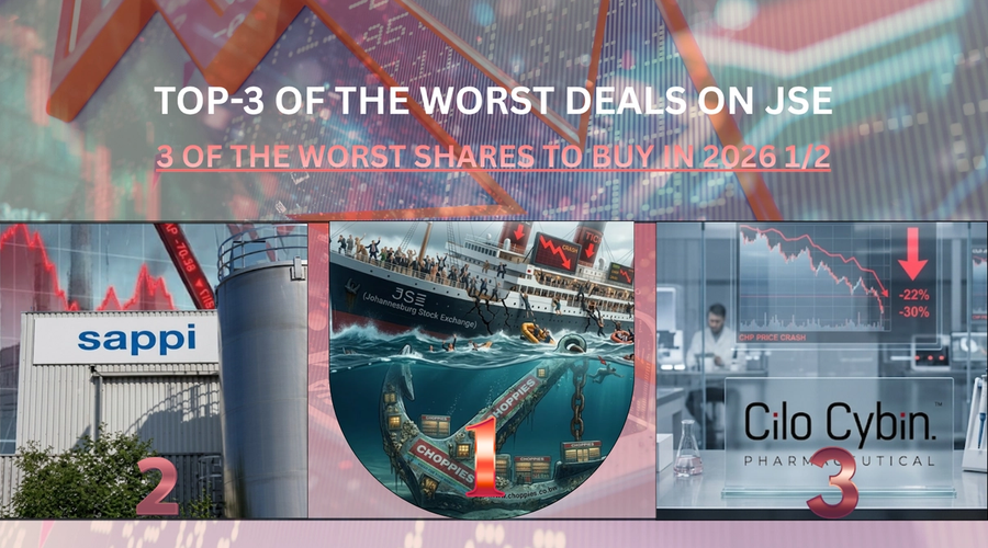 The worst deals on JSE in Half-Year 2026