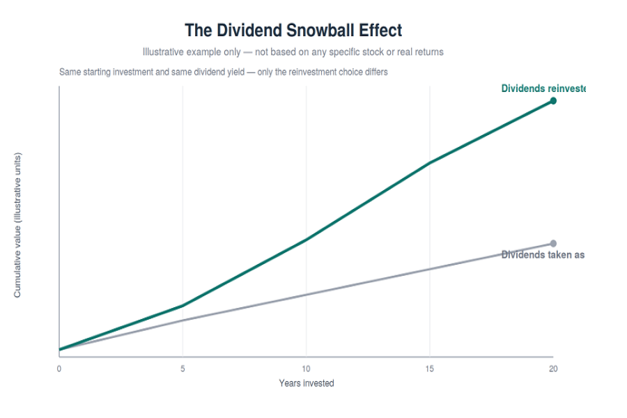 The dividend snowball effect - picture