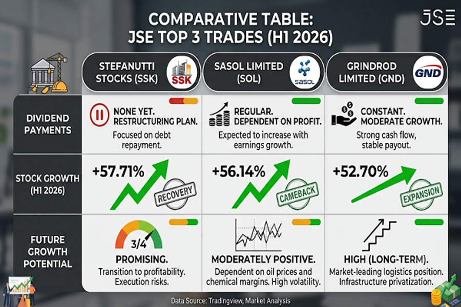 Comparison table of the winners 6M 2026