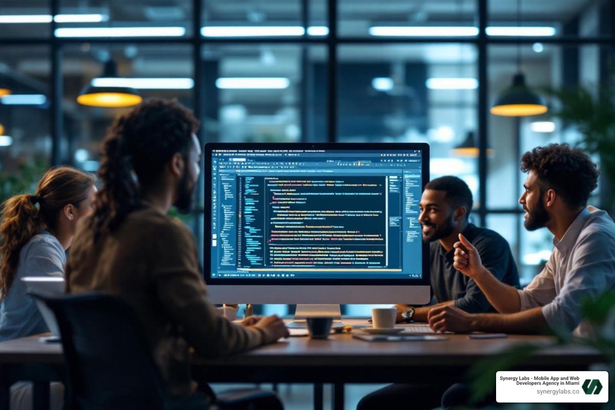 diverse team collaborating on AI-generated code - Best Vibe Coding Platforms of 2026: Where Culture Meets Code