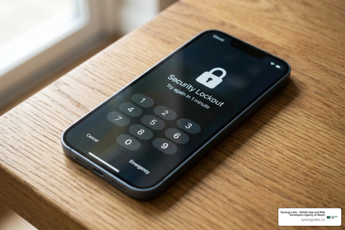 locked iPhone security lockout screen locked iPhone security lockout screen