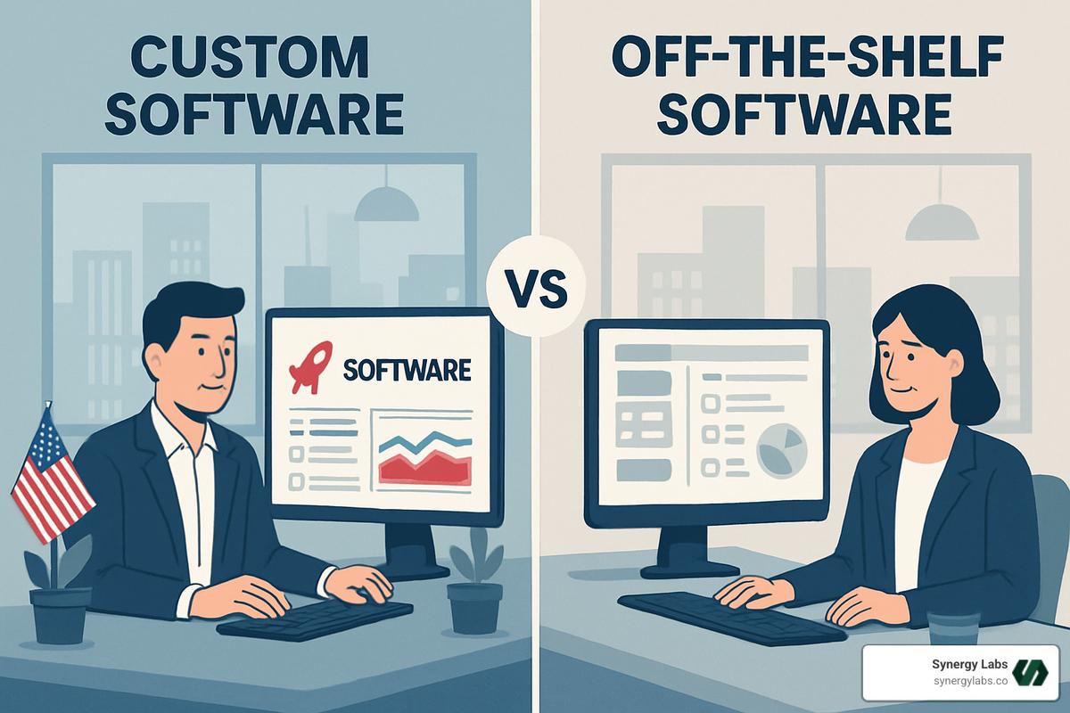 software solutions comparison - Custom software vs off-the-shelf solutions software solutions comparison - Custom software vs off-the-shelf solutions
