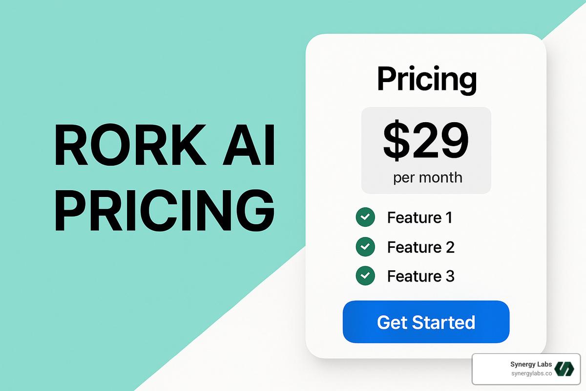 Mobile app builder interface showing Rork AI platform - Rork AI pricing
