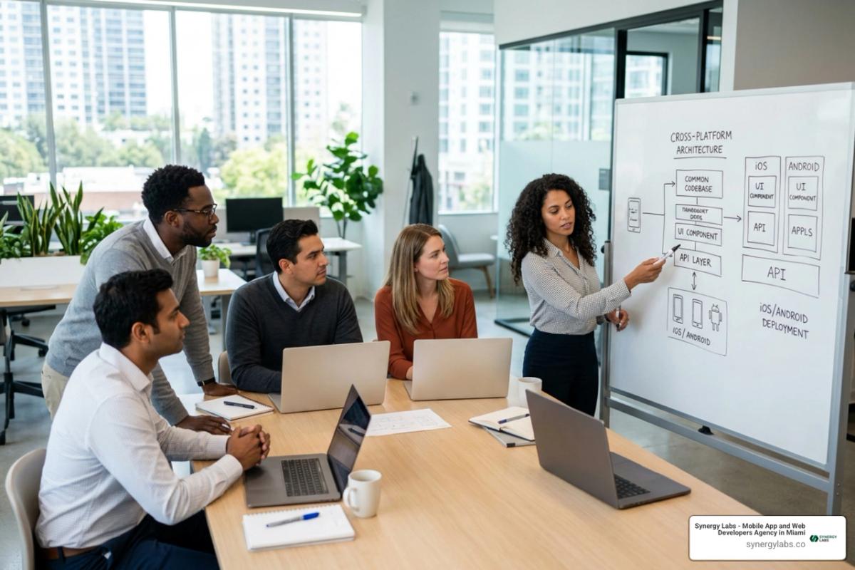 developer team selecting cross-platform framework