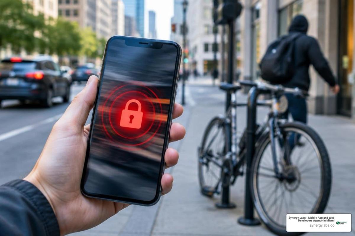 AI theft detection motion sensor triggers automatic lockout