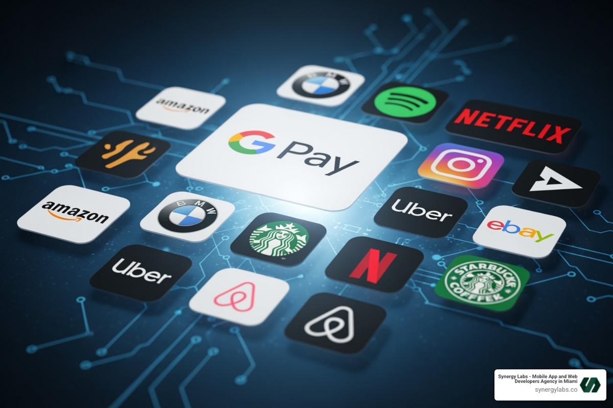 collage of famous Flutter app logos - best apps in flutter