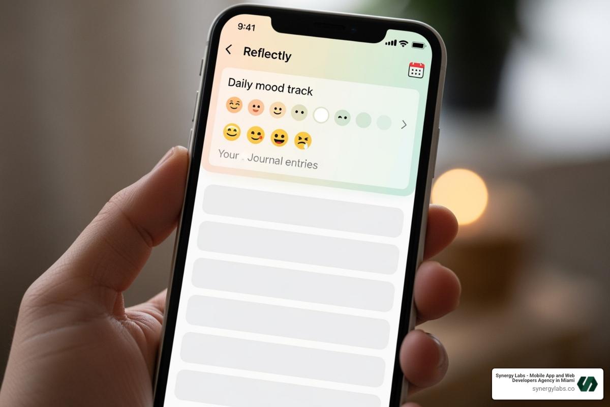 AI-powered wellness app interface on a smartphone - best apps in flutter
