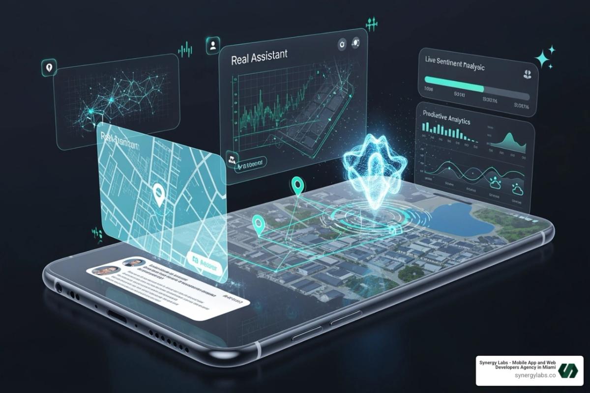 Futuristic app trends like AI and AR - mobile application development company florida
