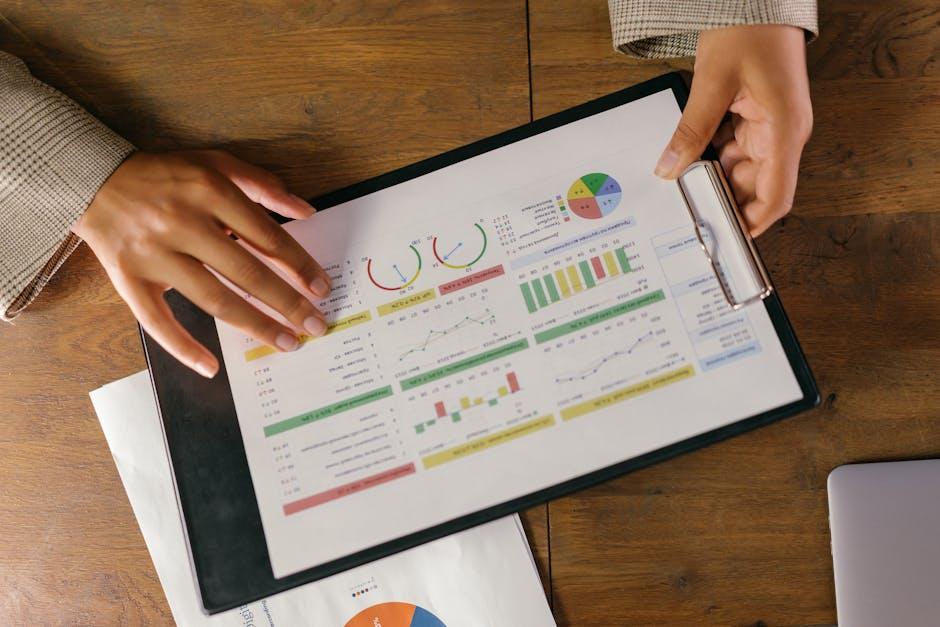 financial report with charts highlighting ROI figures - ROI of Enterprise App Development: What C-Level Executives Need to Know