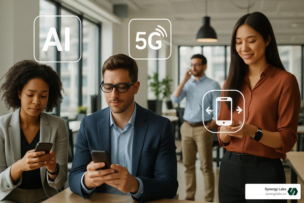 Future trends in enterprise mobility including AI, 5G, and wearables - Enterprise mobility solutions Future trends in enterprise mobility including AI, 5G, and wearables - Enterprise mobility solutions