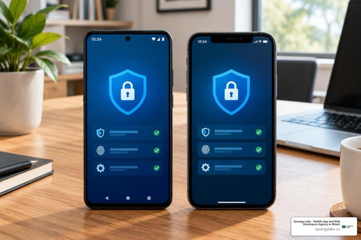 Side-by-side operating system security comparison