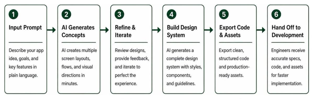 AI design platform workflow diagram