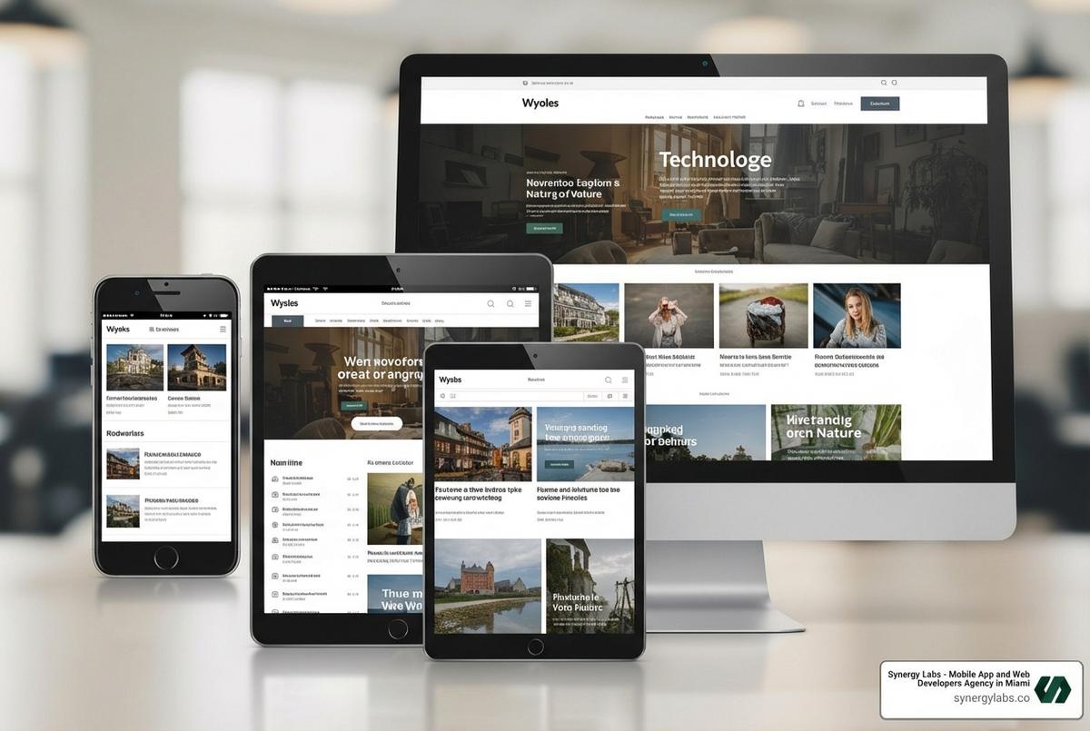 Website adapting across mobile, tablet, and desktop screens - Design-Focused Development Platforms in 2026