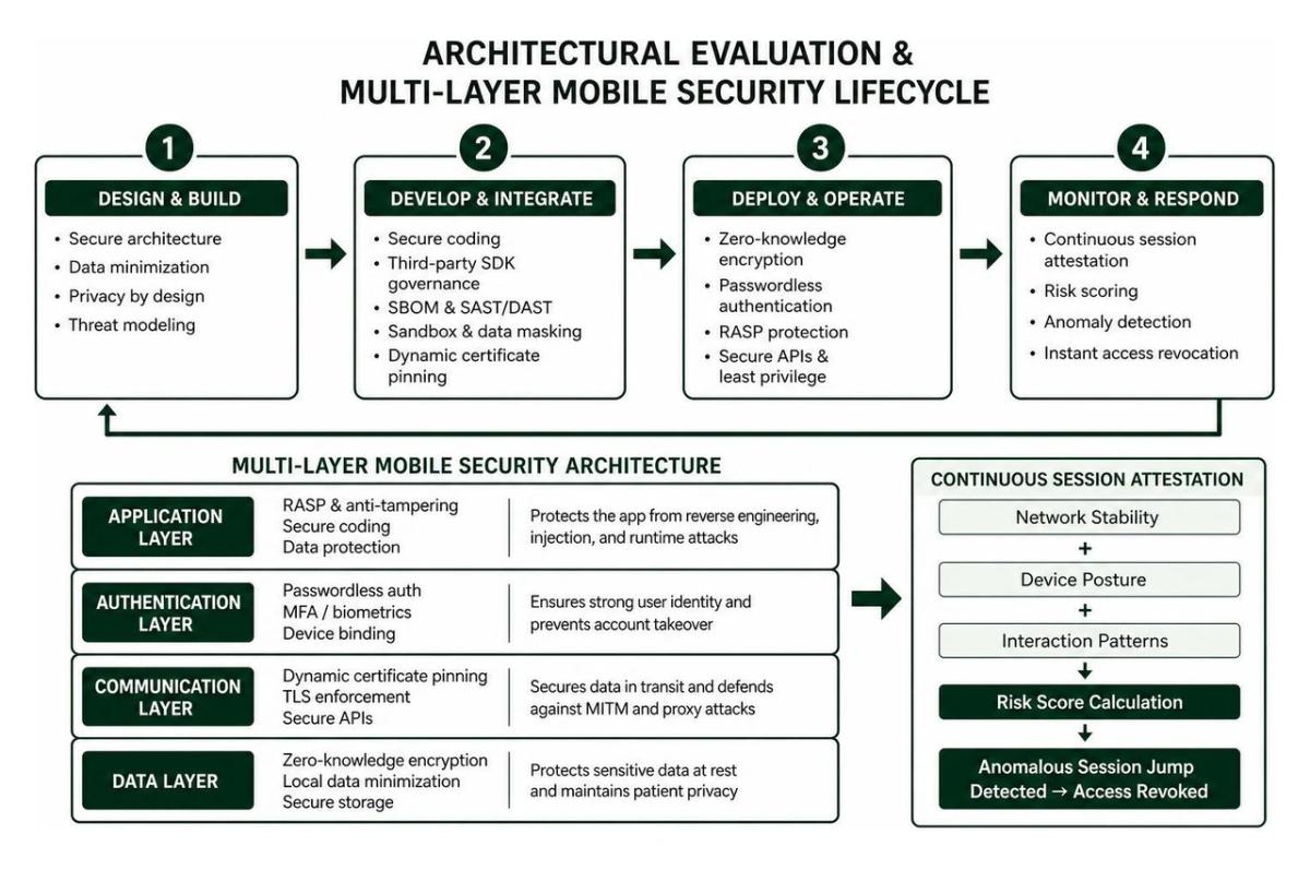 Architectural evaluation and multi layer mobile security lifecycle