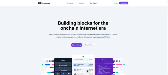 Sequence.xyz homepage