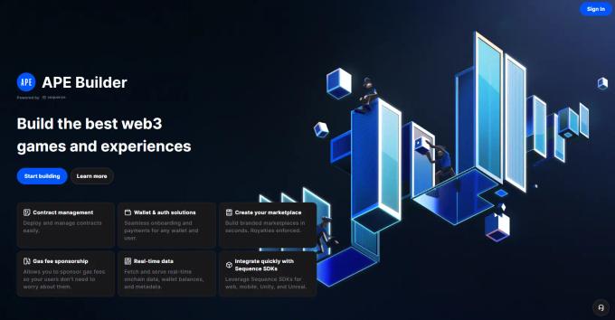 APE Builder homepage