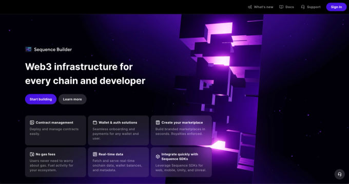 Sequence Builder homepage creative
