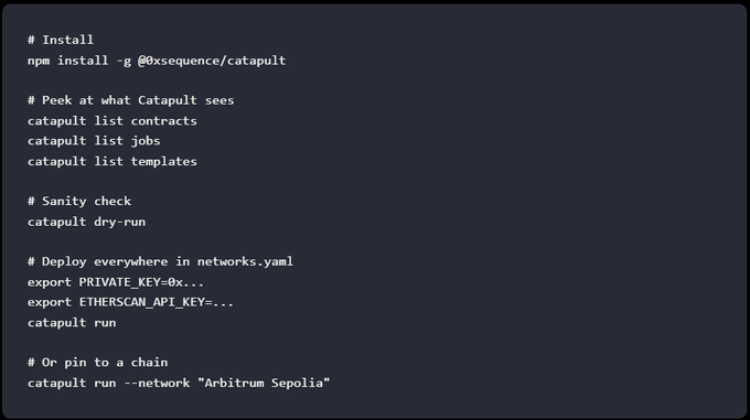 Catapult integration code