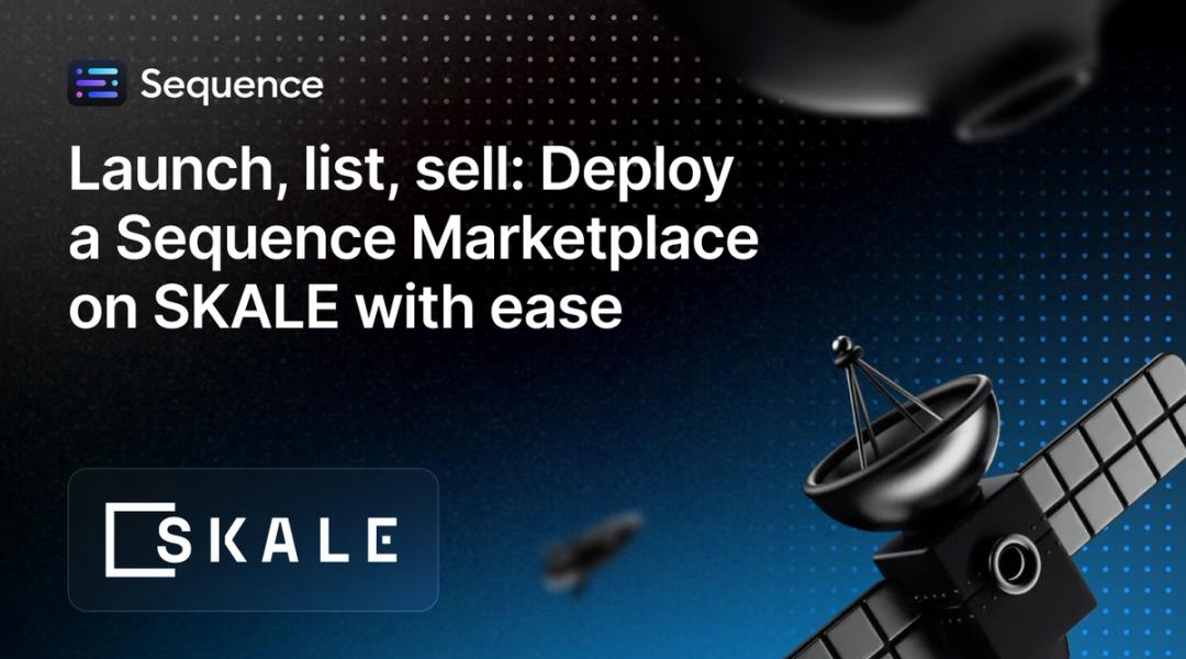 Sequence x SKALE partnership blog cover