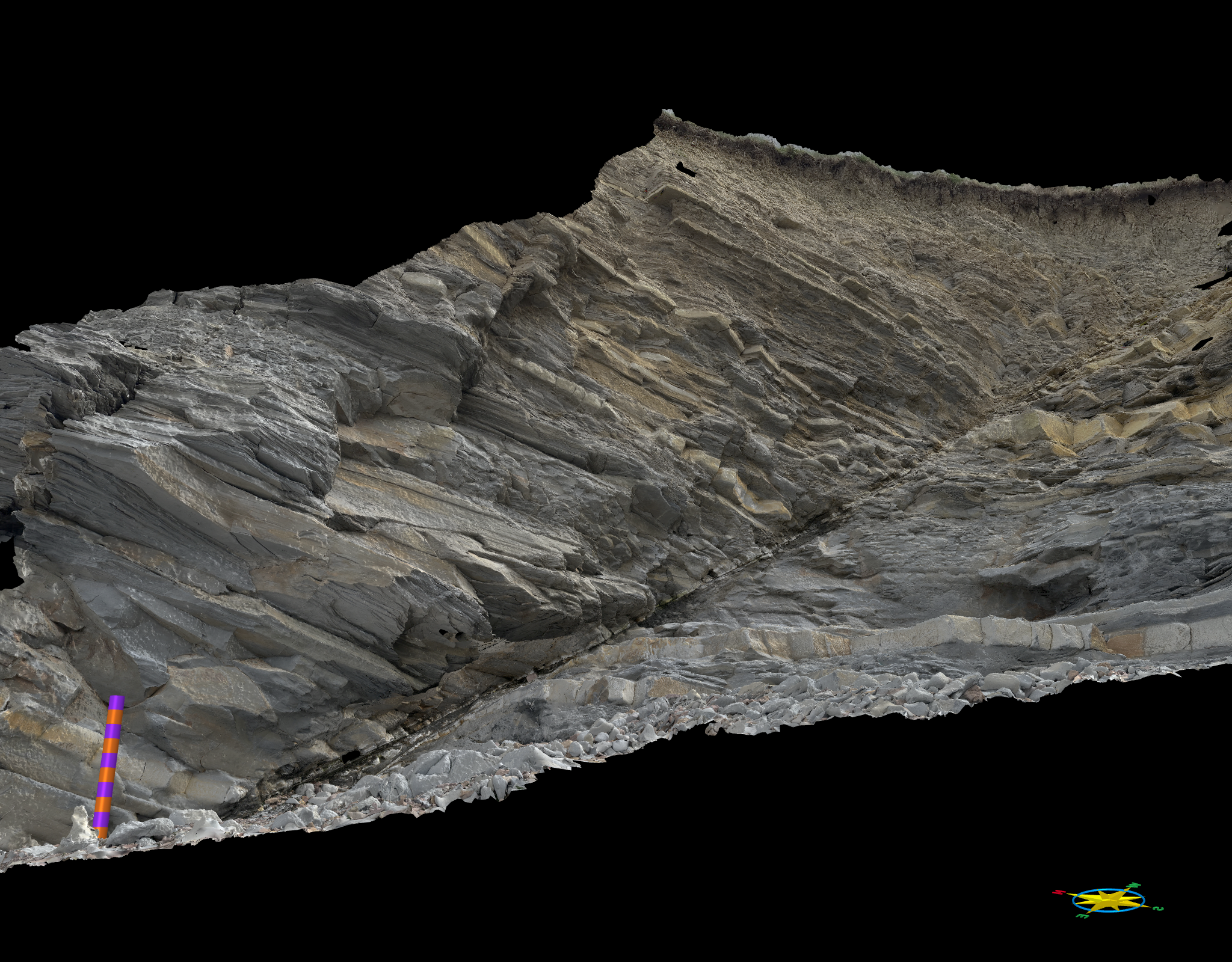 The model created using photographs from the iPhone camera