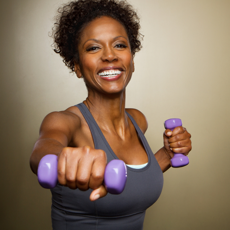 An image of a lady exercising