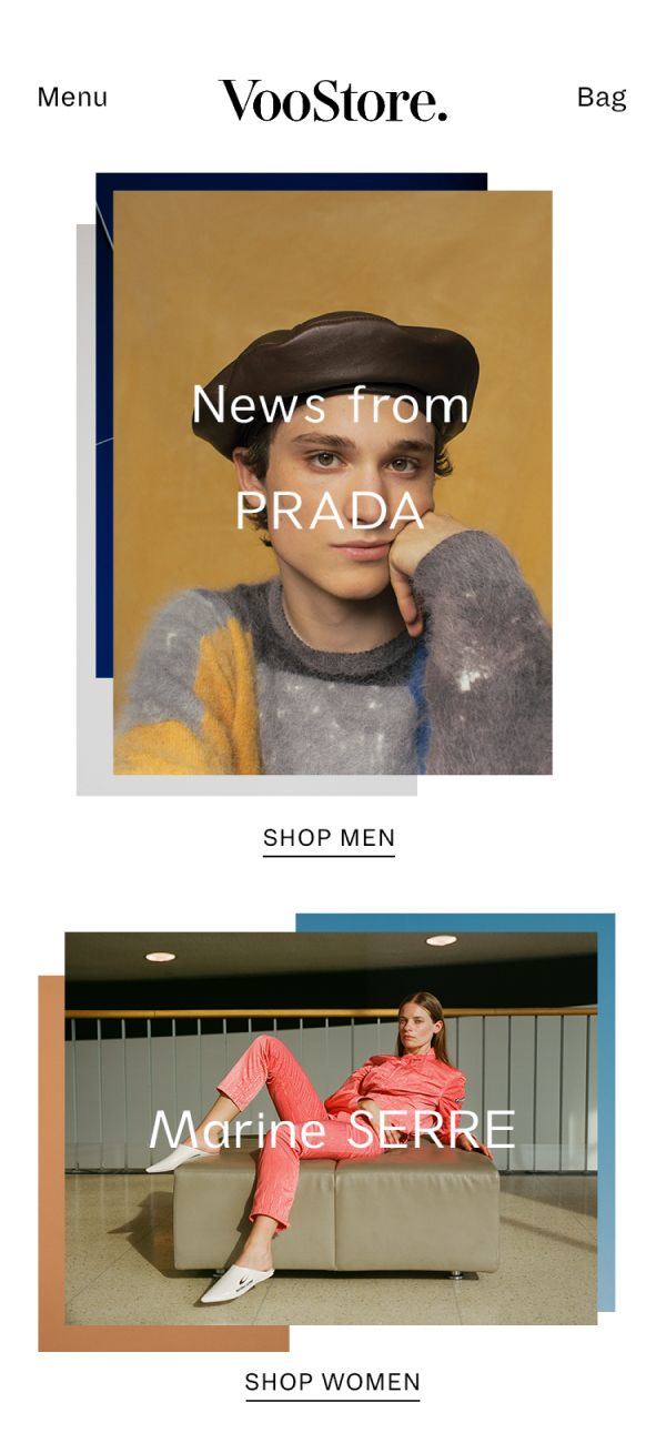 VooStore Mobile Frontpage