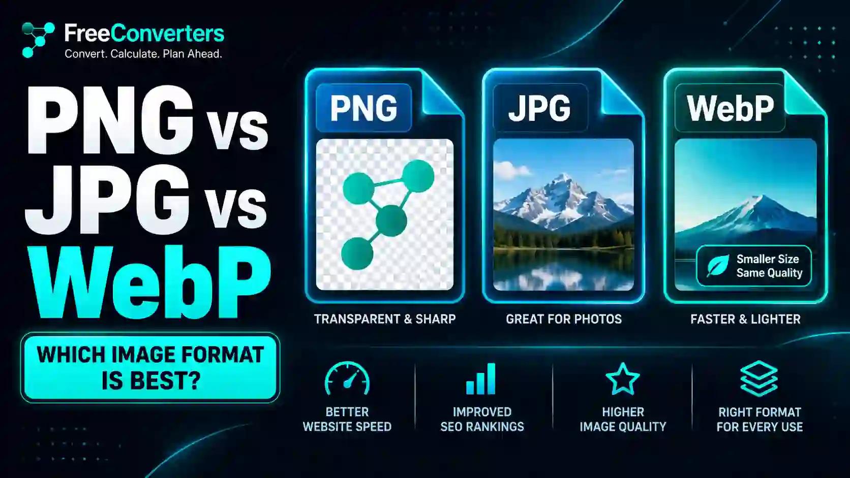PNG vs JPG vs WebP: Which Image Format Is Best?