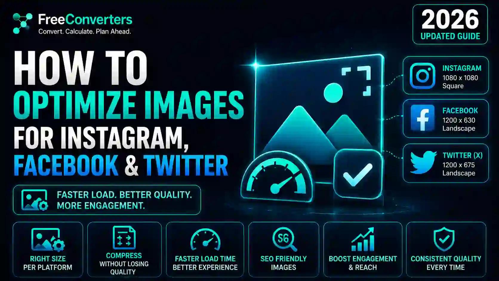 How to Optimize Images for Instagram, Facebook and Twitter