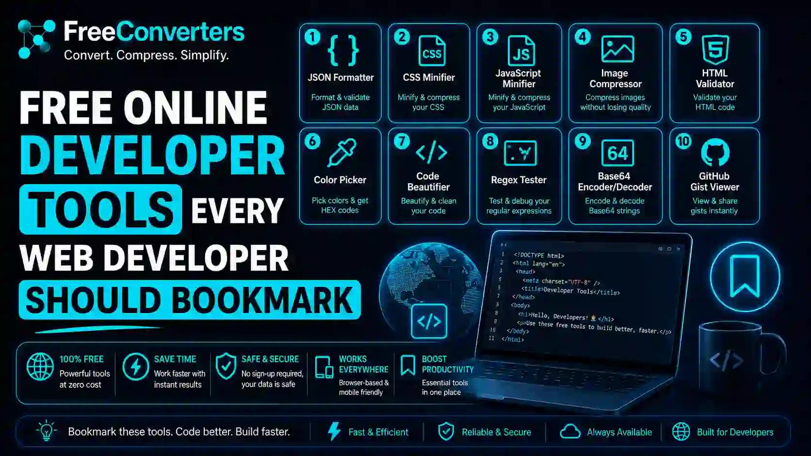 Free Online Developer Tools Every Web Developer Should Bookmark