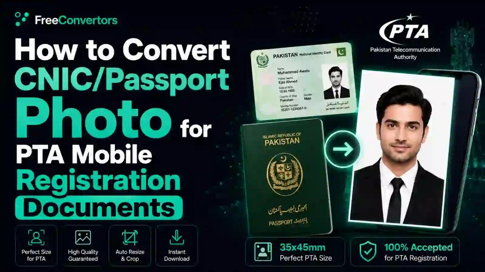 PTA Document Upload Guide: CNIC & Passport File Requirements
