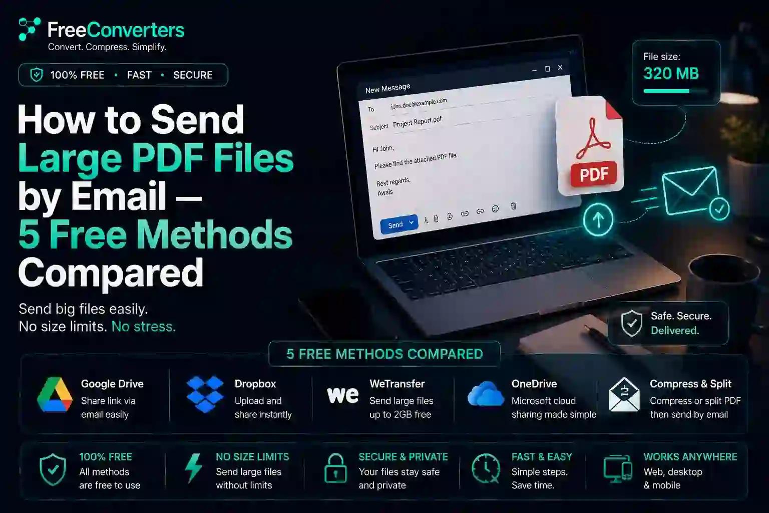 How to Send Large PDF Files by Email β 5 Free Methods Compared