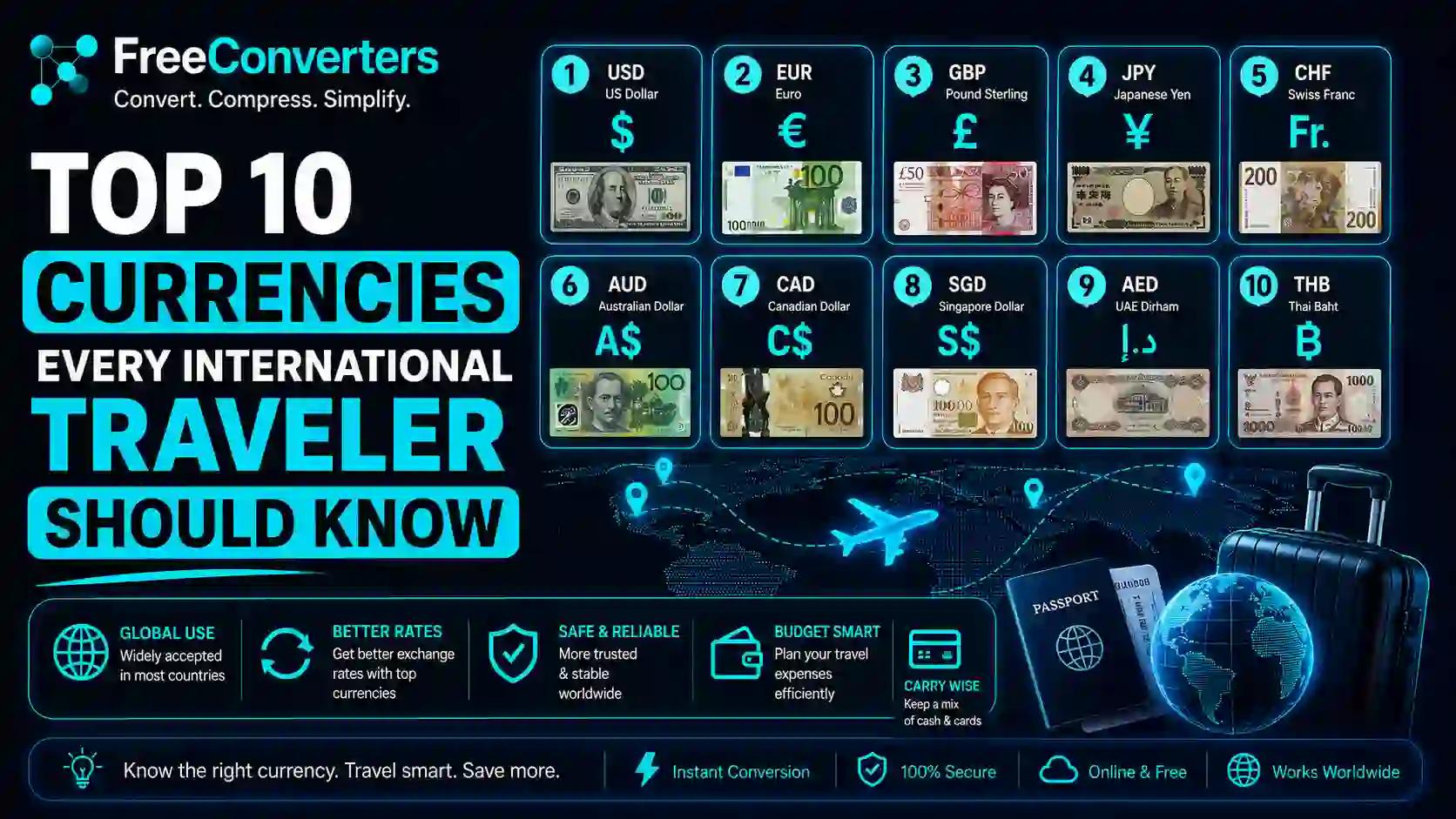 Top 10 Currencies Every International Traveler Should Know