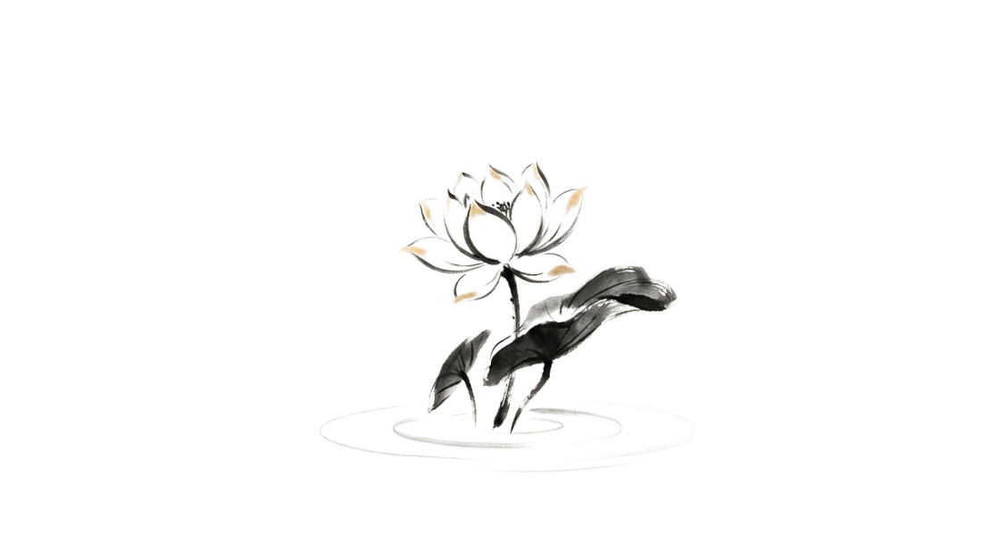 Lotus - estampe in Yin