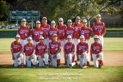 CYB Bronco Red 12U All Stars