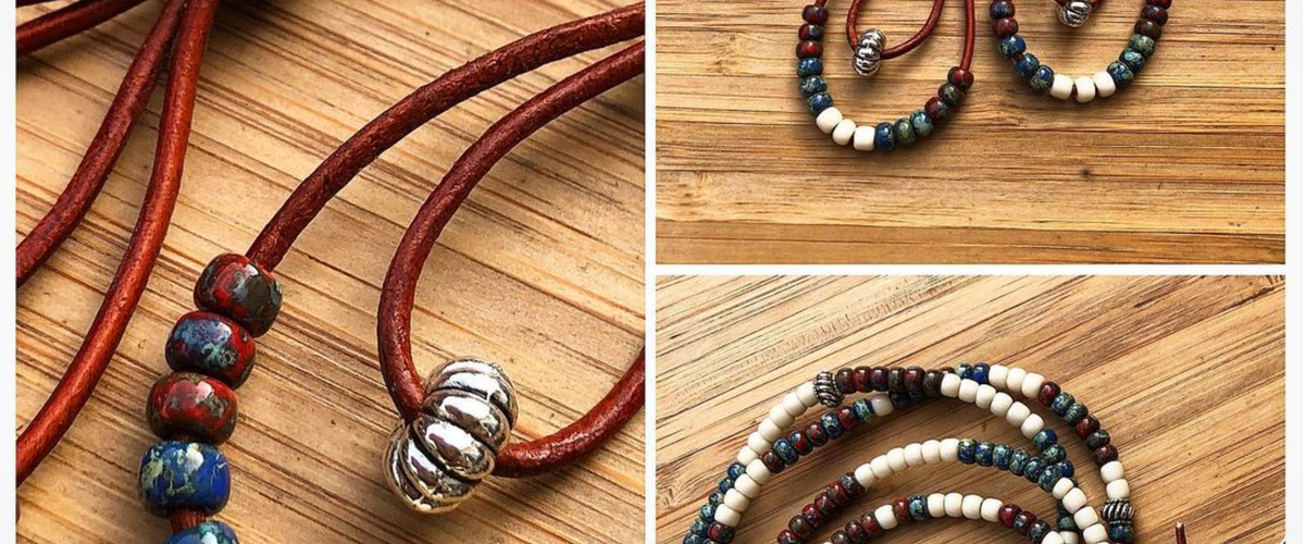 New #SouthWestVibes🌵 Genuine Leather Earrings & Bracelet