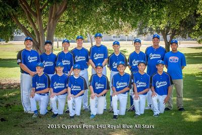 Photo Shoot with Cypress Pony 14U All Stars