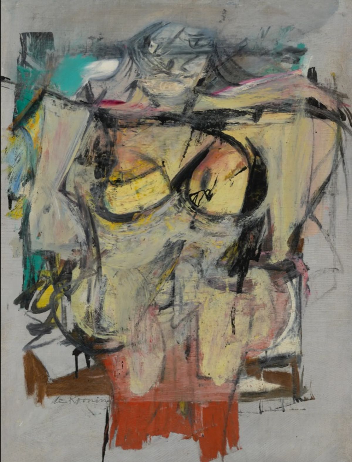 Women Ochre(בסביבות 1954-55) של וילם דה קונינג,

באדיבות המוזיאון לאמנות של אוניברסיטת אריזונה