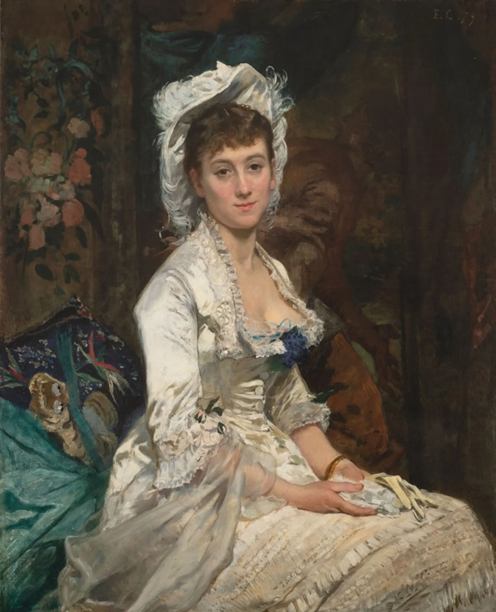 דיוקן אישה בלבן (1879)של אווה גונזלס,היא אחת היצירות שנתרמו ל"מוזיאון הלאומי לנשים באמנויות"

צילום: לי סטלסוורת'