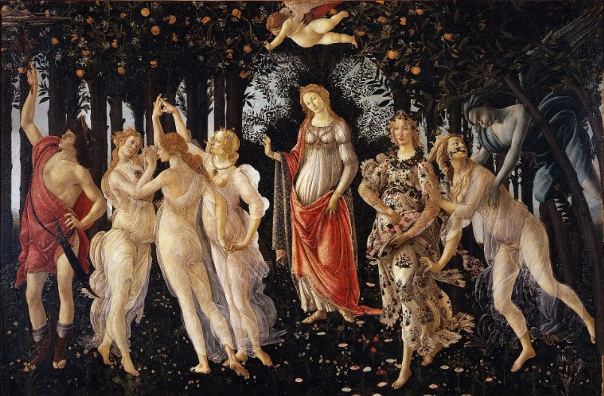 La Primavera של בוטיצ'לי (1470 או תחילת 1480)