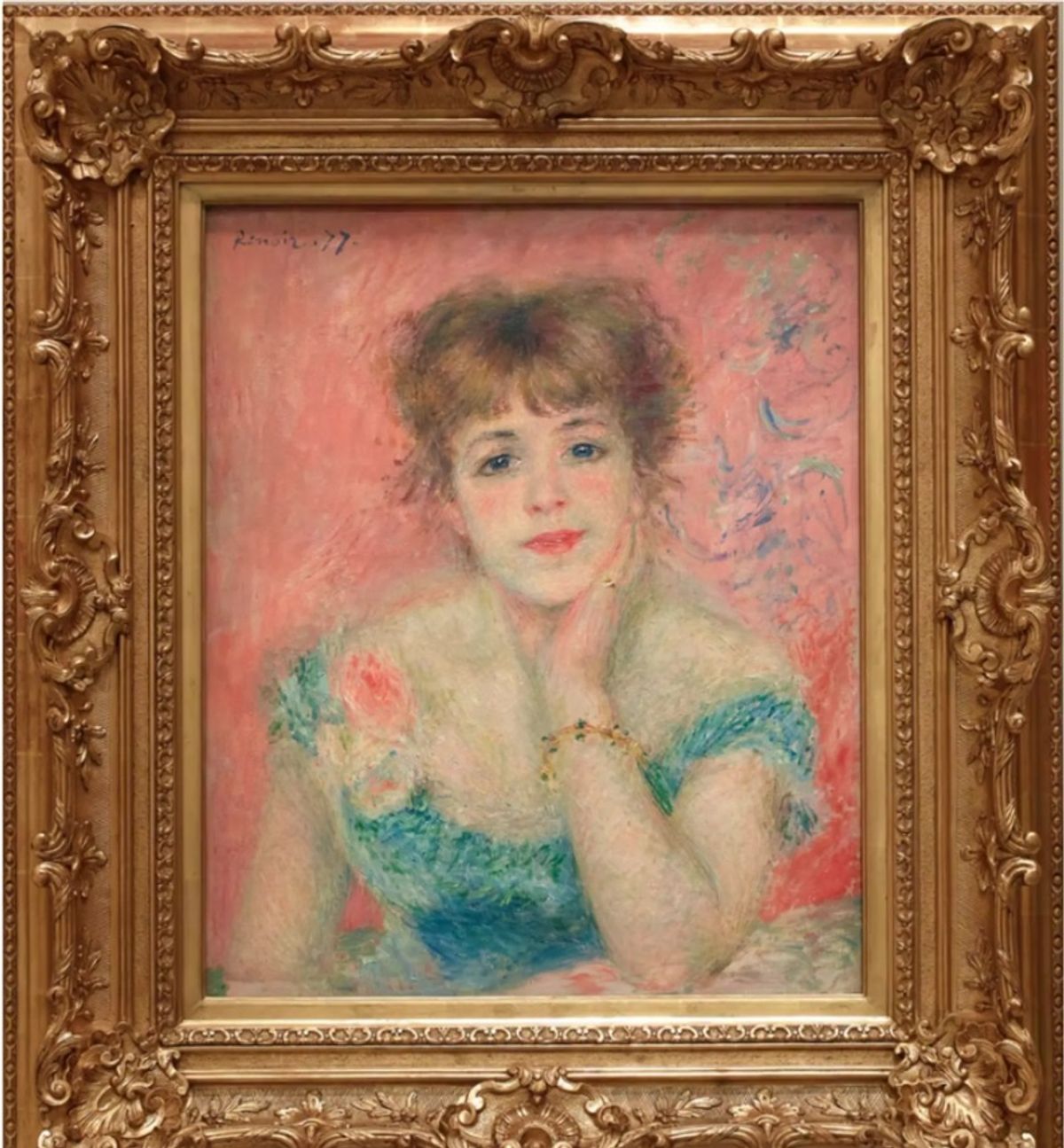 דיוקנה של ז'אן סמארי (La Reverie) (1877) מאת פייר-אוגוסט רנואר, היה בתערוכה של קרן לואי ויטון בפריז

באדיבות מוזיאון פושקין לאמנויות יפות