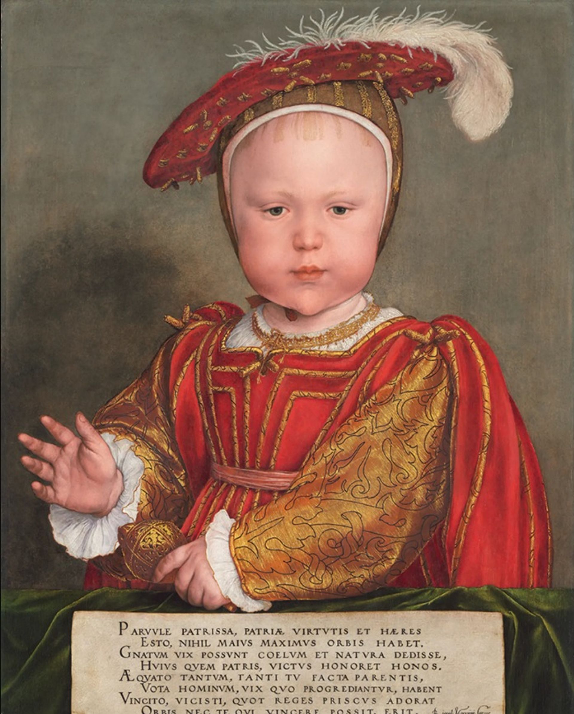 אדוארד השישי כילד (בסביבות 1538) של הנס הולביין הצעיר, מ"הגלריה הלאומית לאמנות" בוושינגטון הבירה

באדיבות "הגלריה הלאומית לאמנות", וושינגטון הבירה