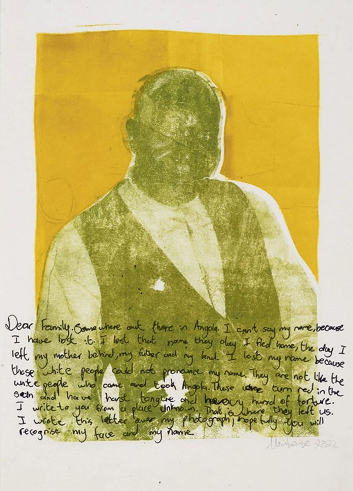 Dear someone somewhere in Angola (2022) של Helena Uambembe