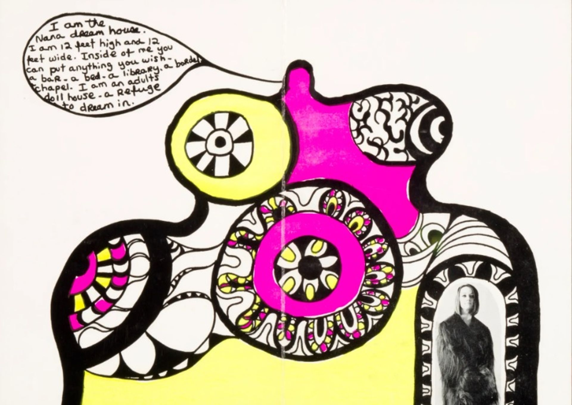 "אני בית החלומות של ננה" של ניקי דה סנט פאלה (1969)

צילום: מוזיאון לאמנות והיסטוריה פריבורג © 2022 Niki Charitable Art Foundation, כל הזכויות שמורות / ProLitteris, ציריך