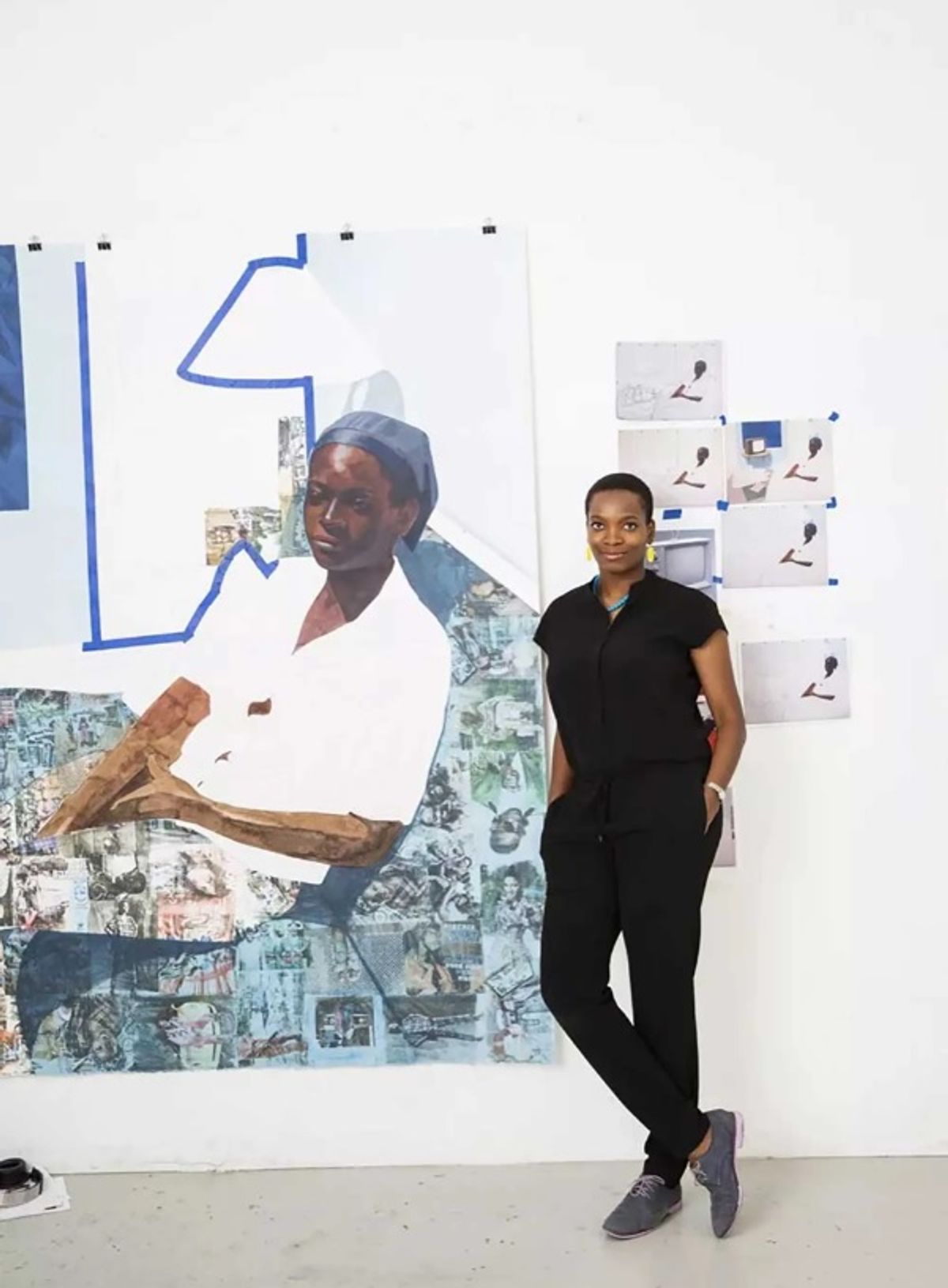 Njideka Akunyili Crosby היא מספר שתיים ברשימת 20 האמניות השחורות האמריקאיות המובילות, עם סך של 19.4 מיליון דולר במכירות פומביות בין 2008 למחצית הראשונה של 2022 

© Brigitte Sire. התמונה באדיבות האמנית וויקטוריה מירו, לונדון