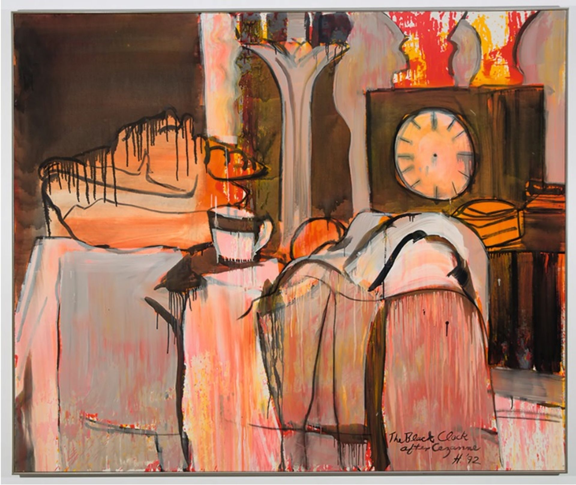 Black Clock (After Cezanne) (1992) של גרייס הרטיגן

באדיבות אחוזת גרייס הארטיגן / גלריות ACA, ניו יורק