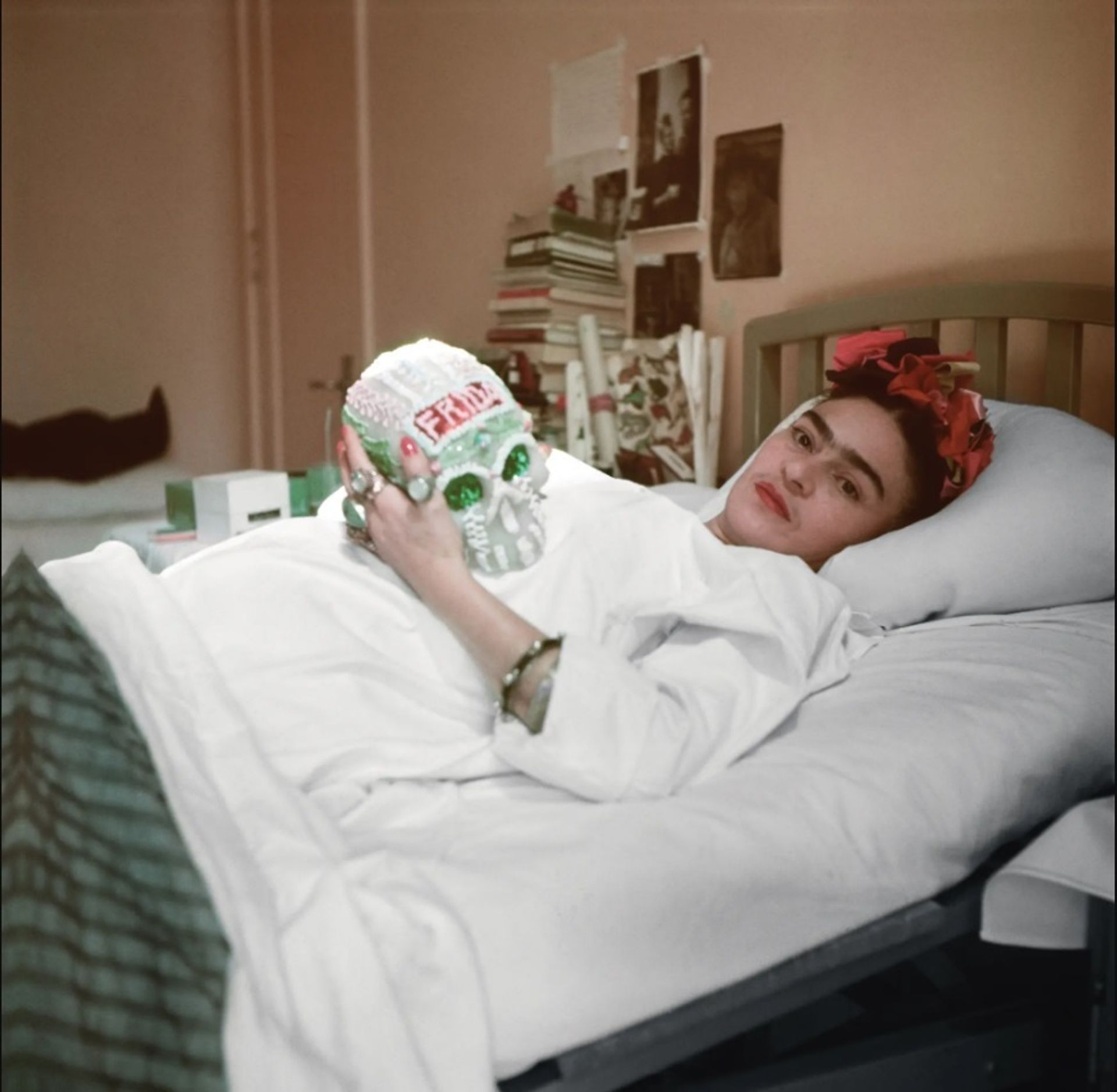 פרידה קאלו בחדר בית החולים אינגלס ב-1950

באדיבות Fundación Televisa Collection and Archive; צילום: חואן גוזמן