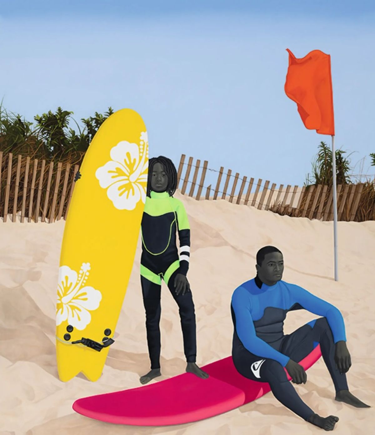 "An Ocean Away" של איימי שרלד (2020), מתנה מובטחת מווילו ביי ורוברט איגרן, הייתה אחת מיני יצירות רבות המתארות אמריקאים שחורים שהמוזיאון הלאומי לאמנות בלוס אנג'לס רכש בדצמבר 2021

© איימי שרלד, באדיבות האמן והאוזר אנד רייט